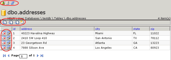 myLittleAdmin Table Content Datagrid